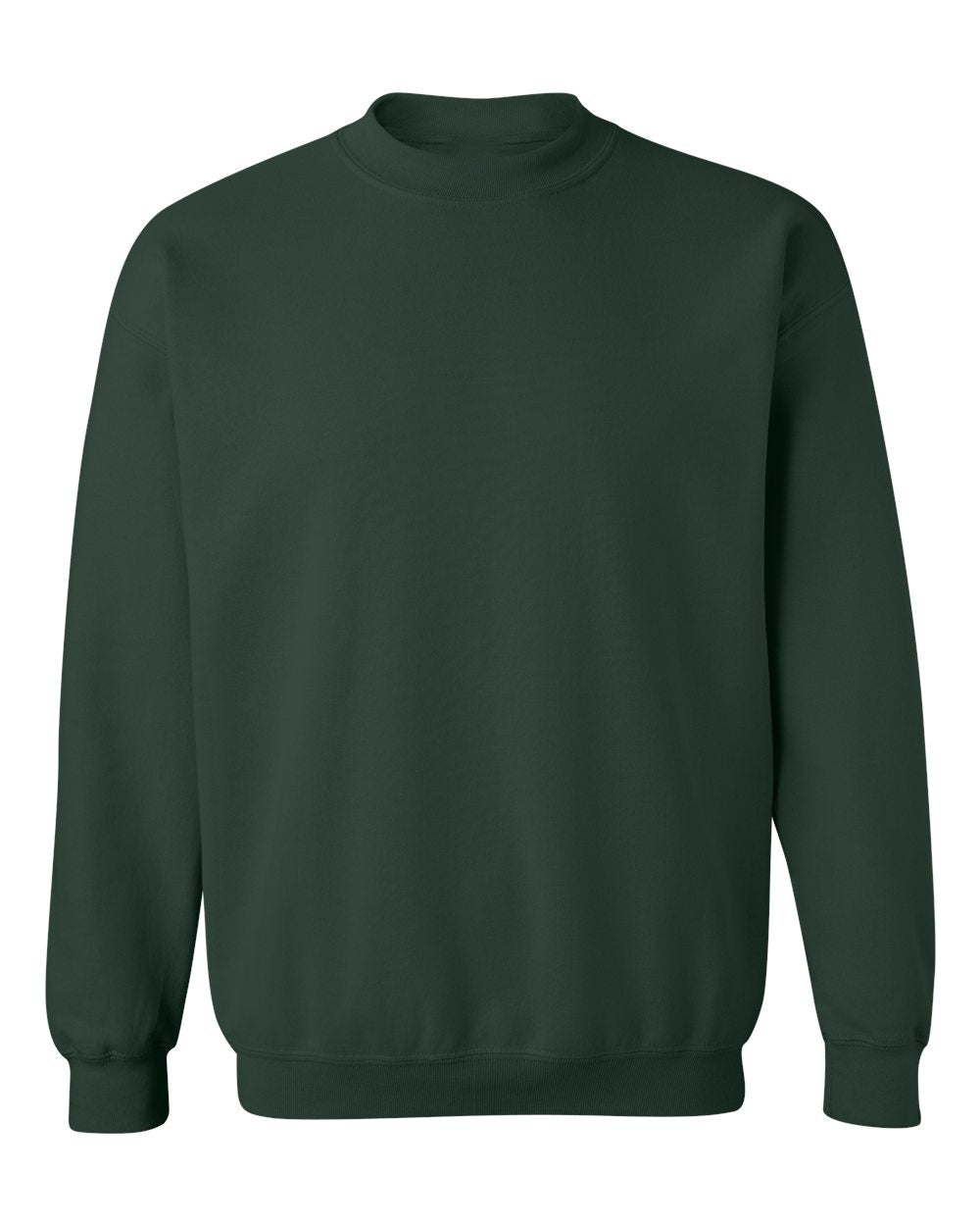 Gildan 18000 blank crewneck in Forest Green, front view