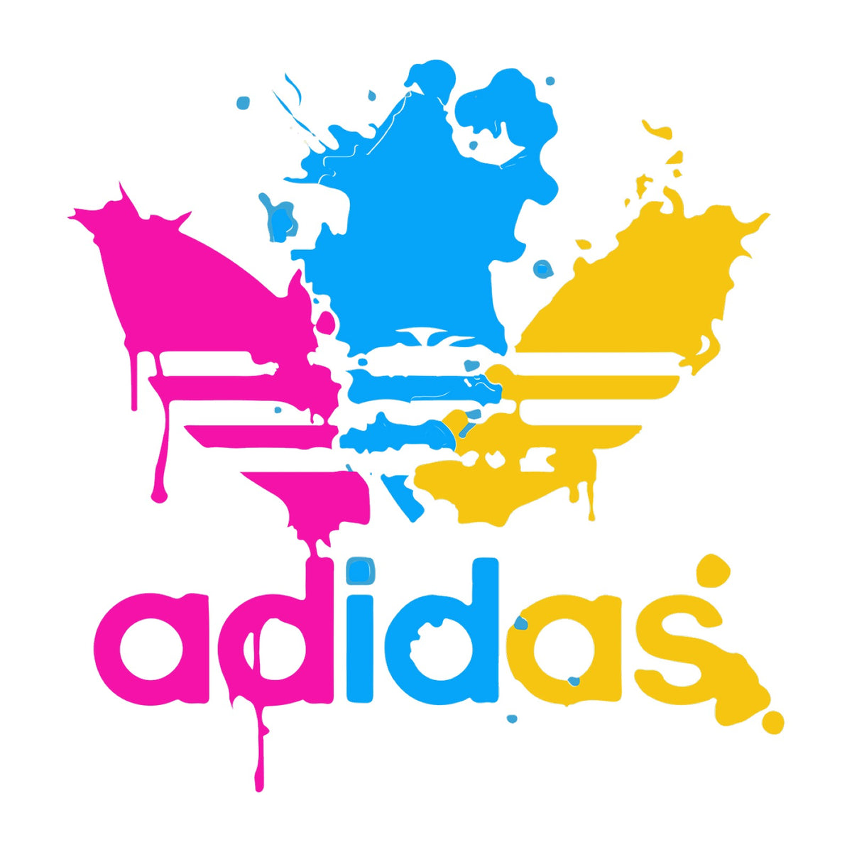 Adidas Paint Splash Design — design artwork