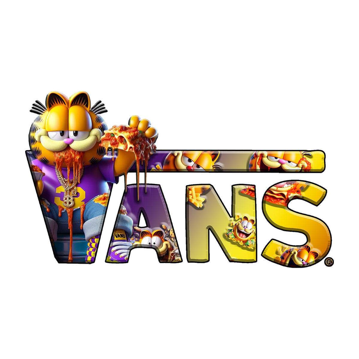 Vans Garfield Design — design artwork