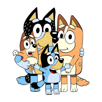 Bluey Family Kids Tee — design artwork