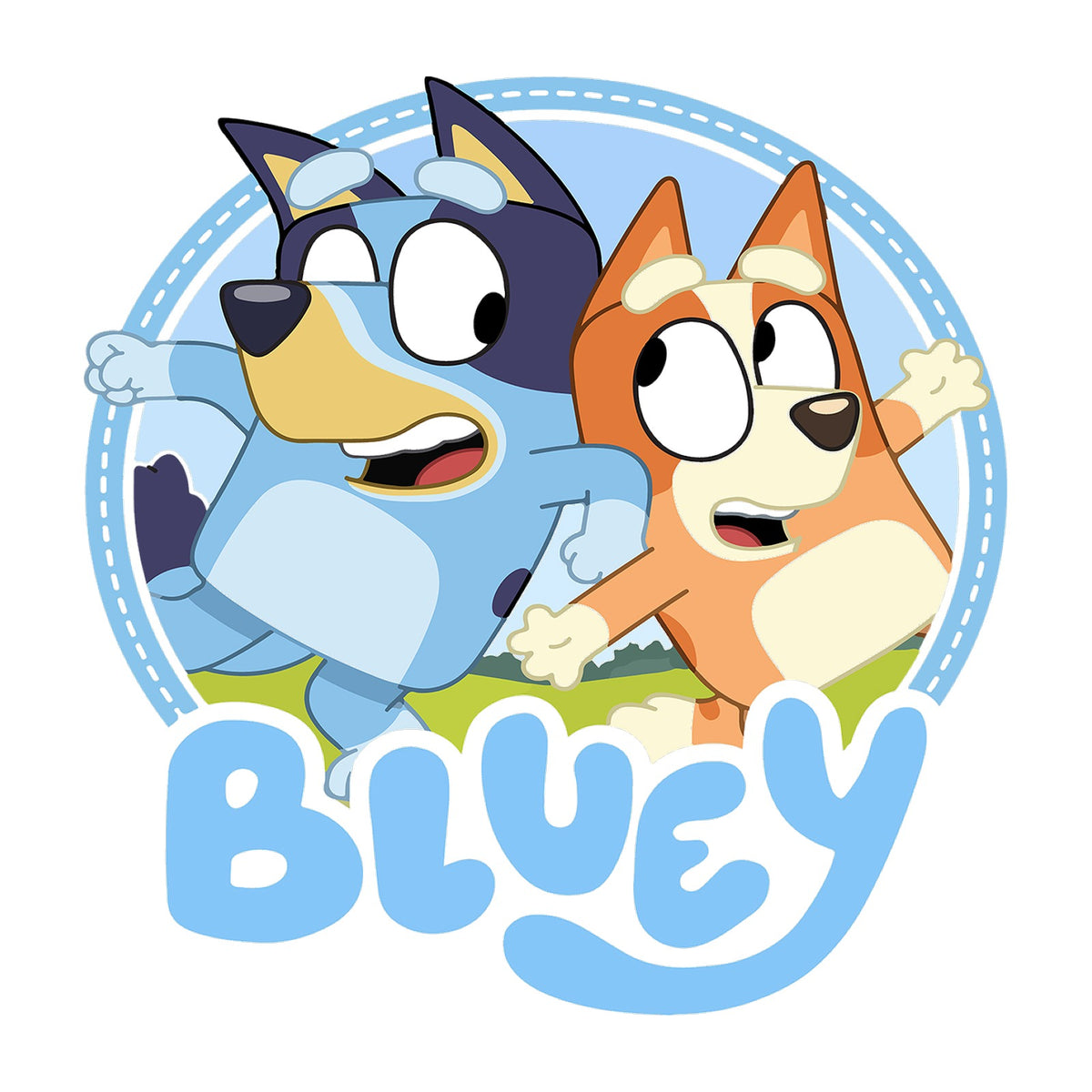 Bluey & Bingo Kids Tee — design artwork