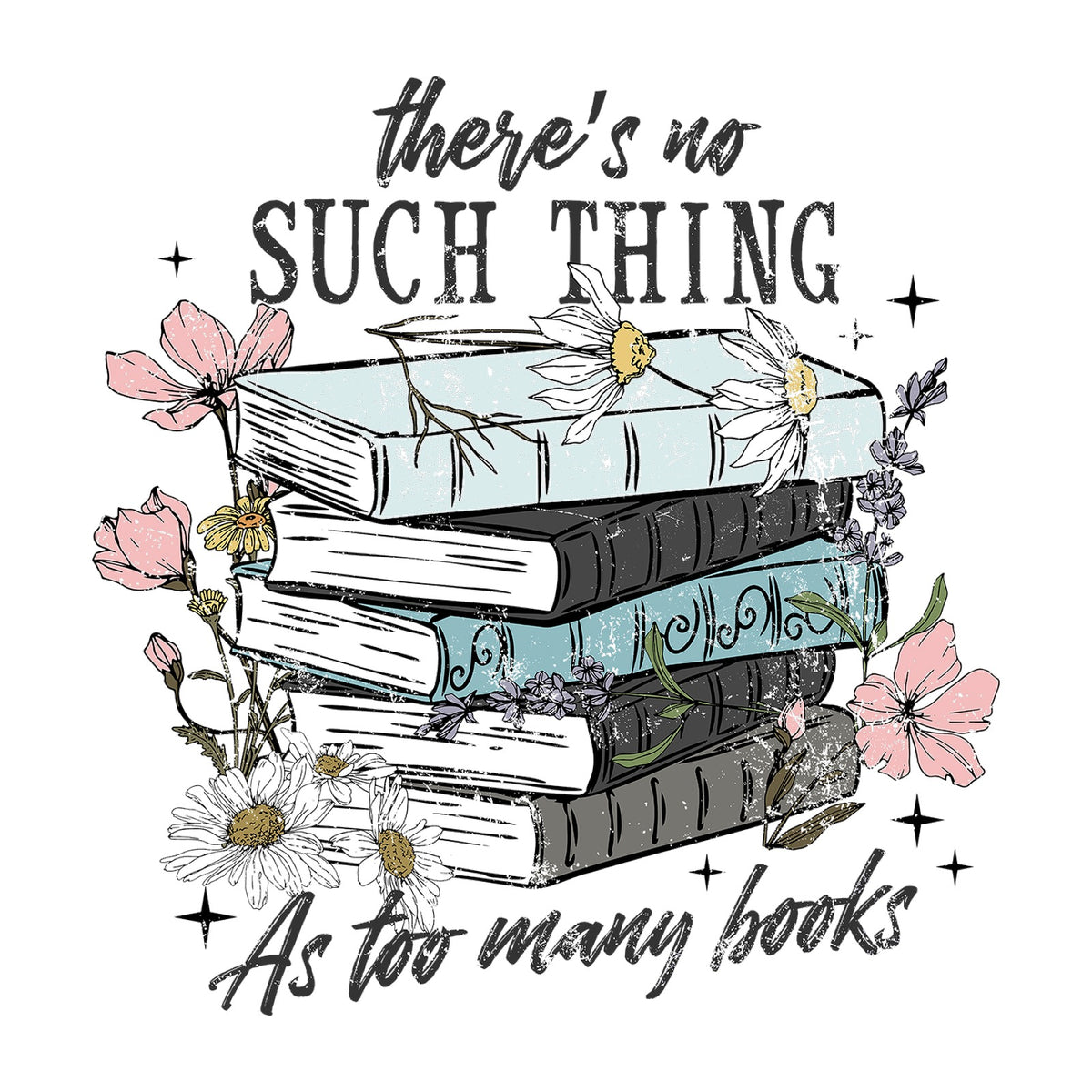 Too Many Books Design — design artwork