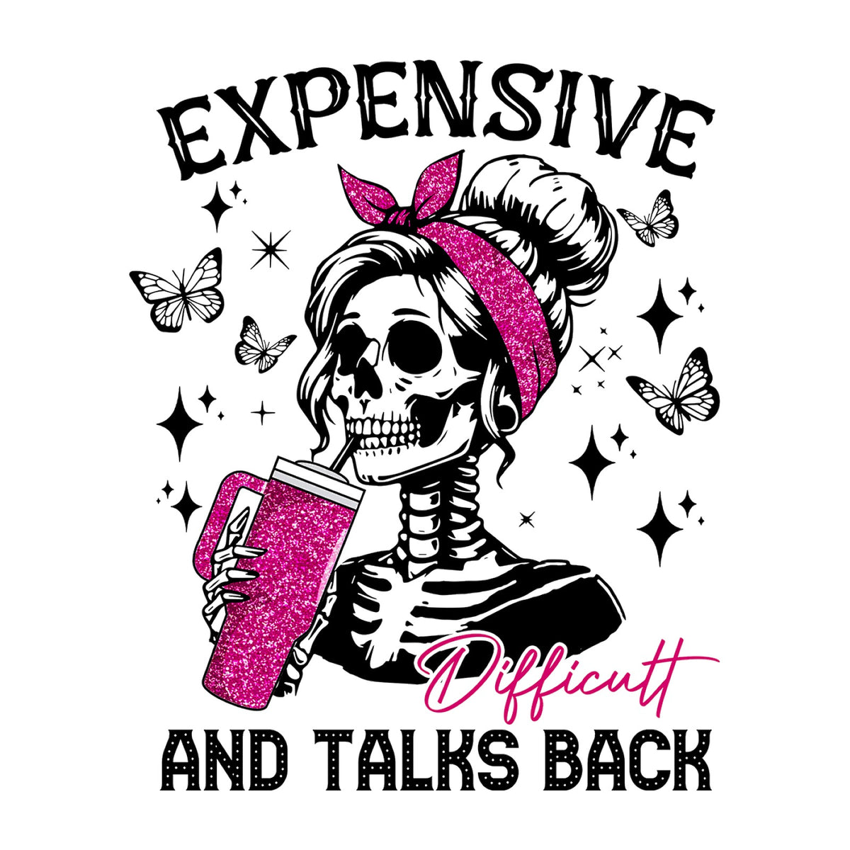 Expensive Difficult Talks Back Design — design artwork