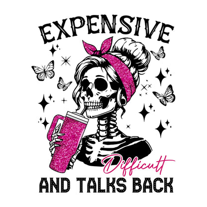 Expensive Difficult Talks Back Design — design artwork