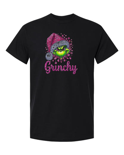 Grinchy Design — black t-shirt mockup