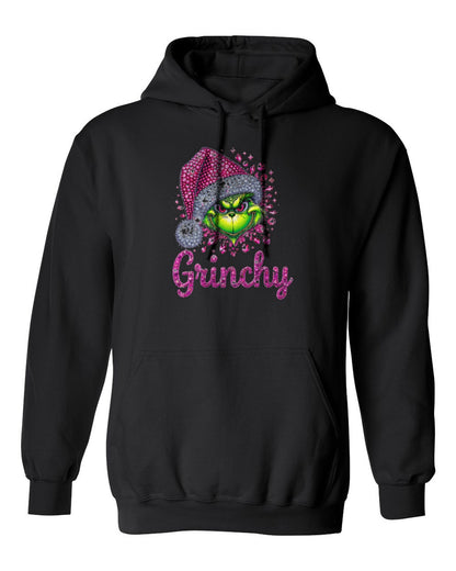 Grinchy Design — black hoodie mockup
