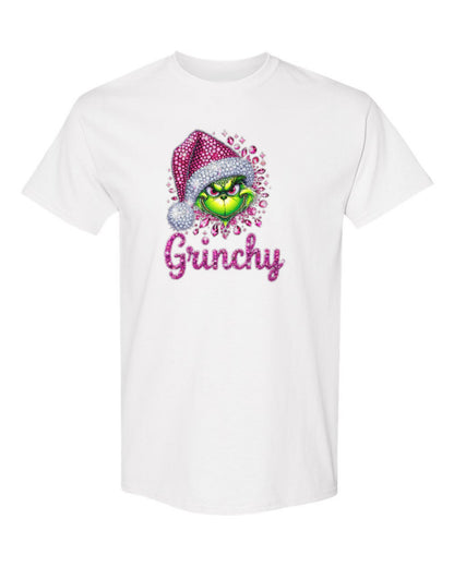 Grinchy Design — white t-shirt mockup