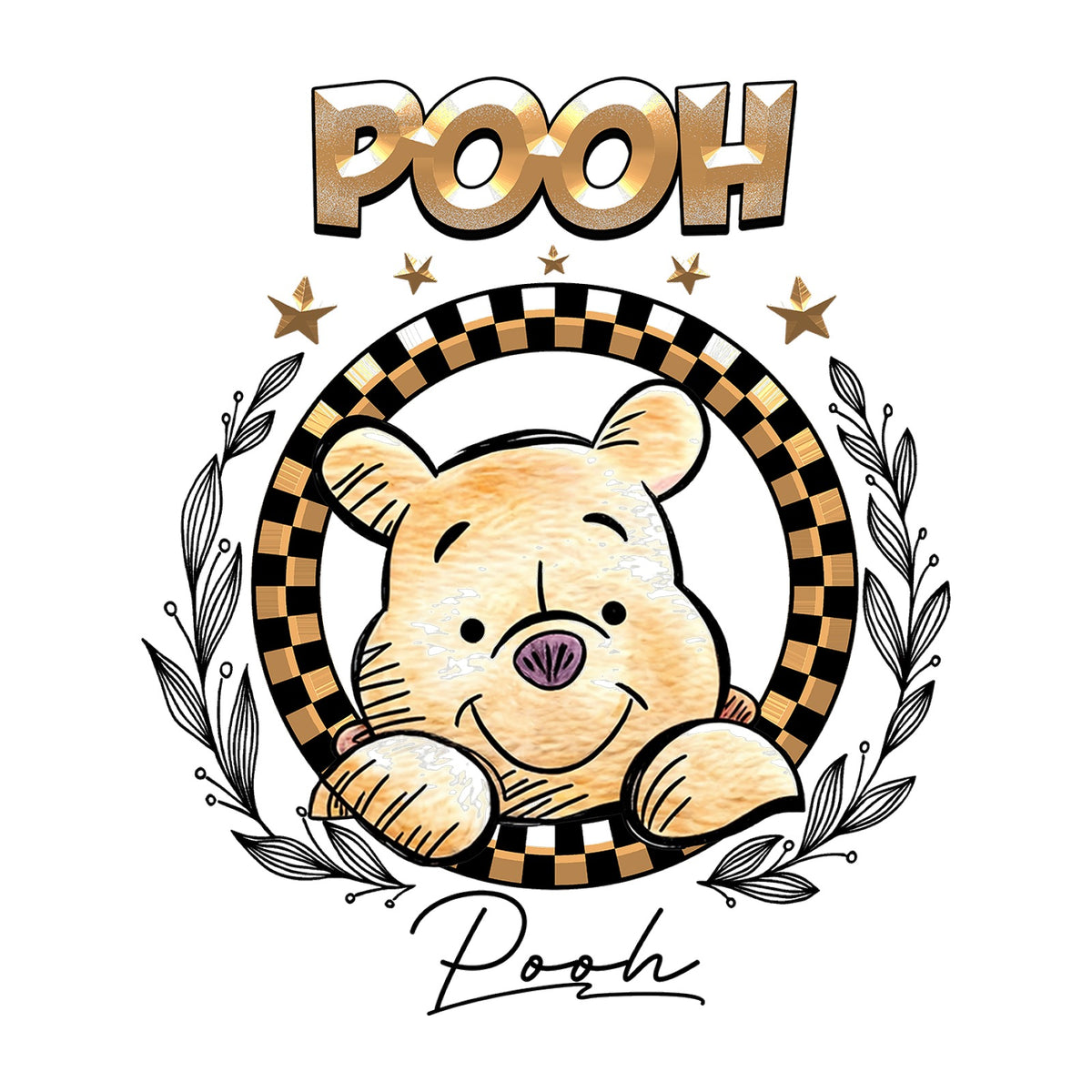 Pooh Kids Tee — design artwork