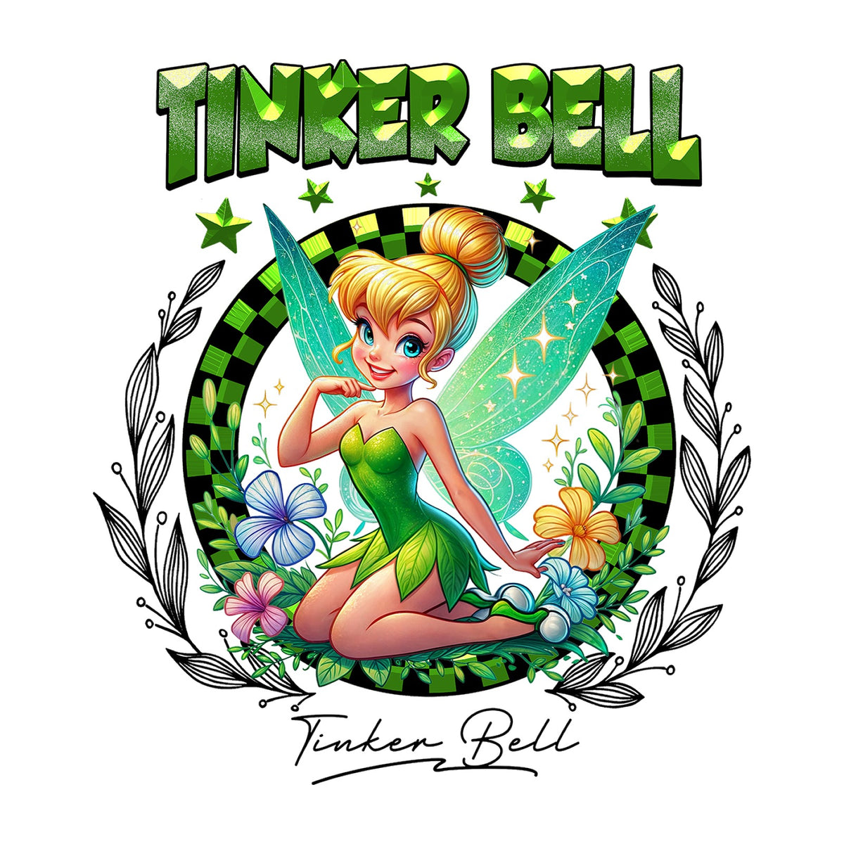 Tinker Bell Kids Tee — design artwork