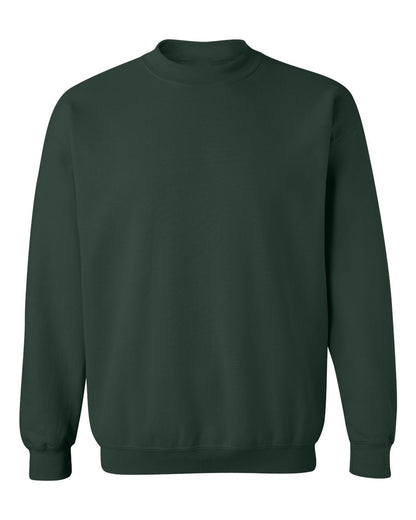 Gildan 18000 blank crewneck in Forest Green, front view