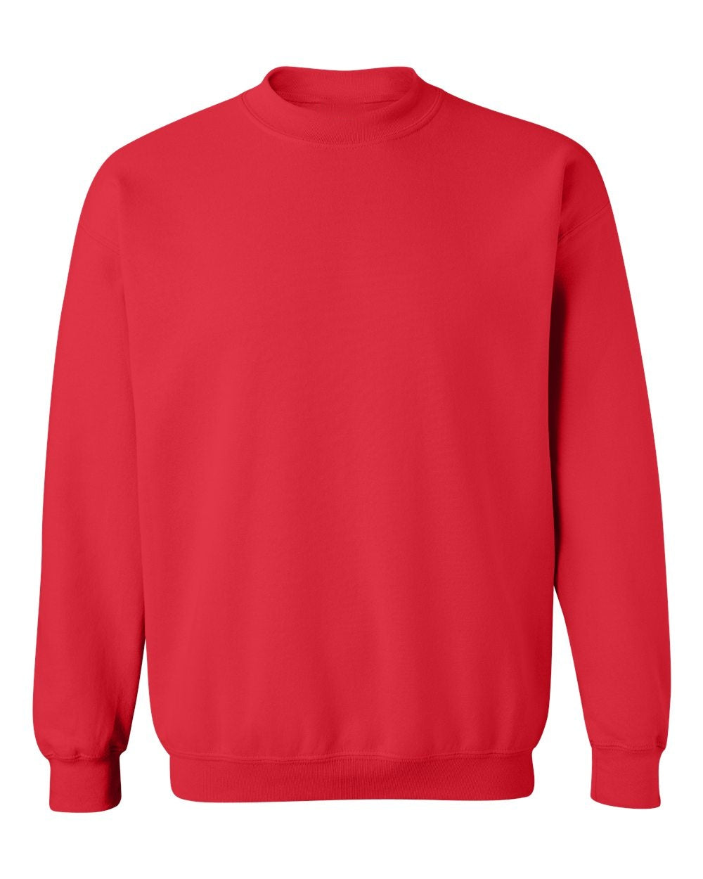 Gildan 18000 blank crewneck in Red, front view