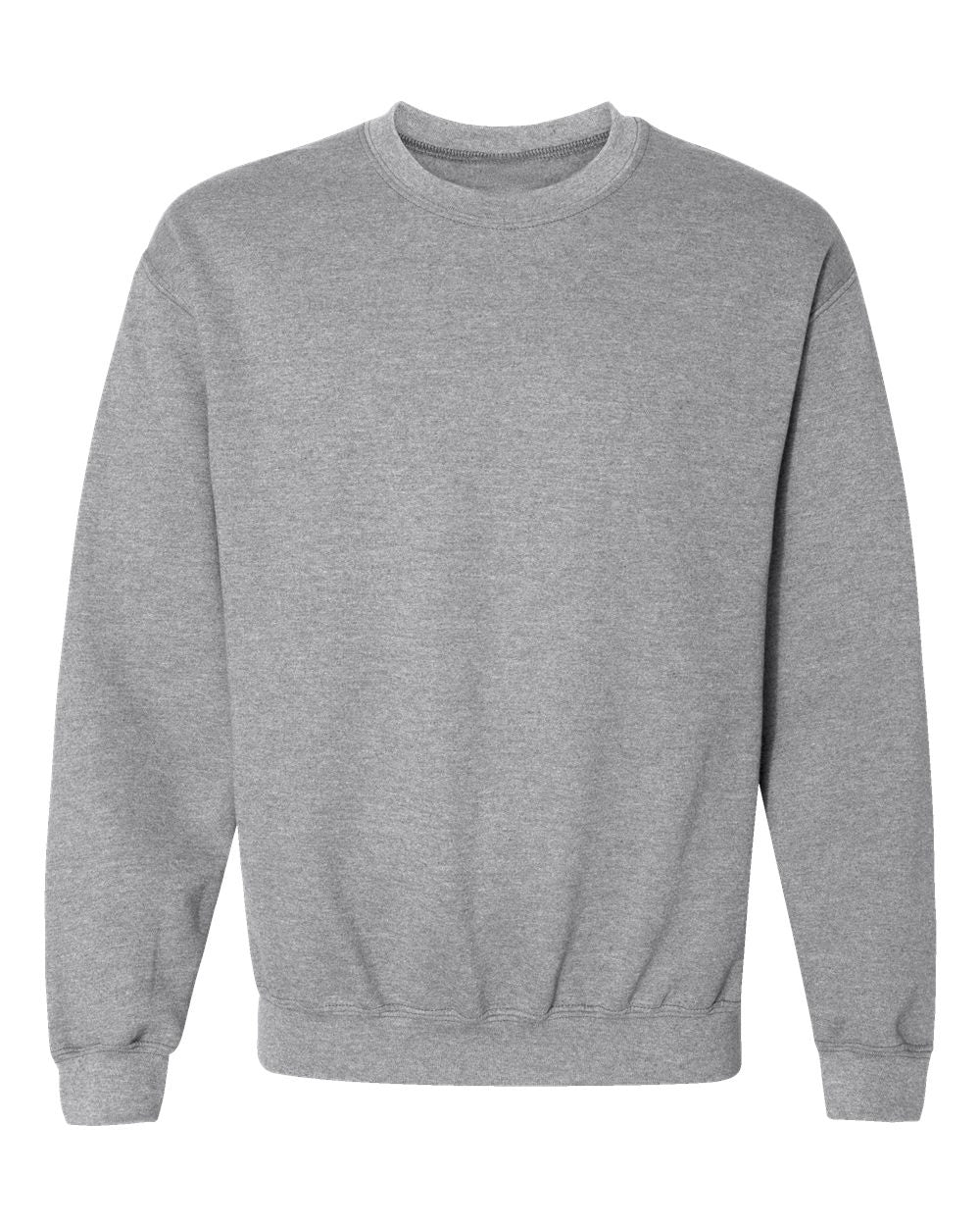 Gildan 18000 blank crewneck in Sport Grey, front view