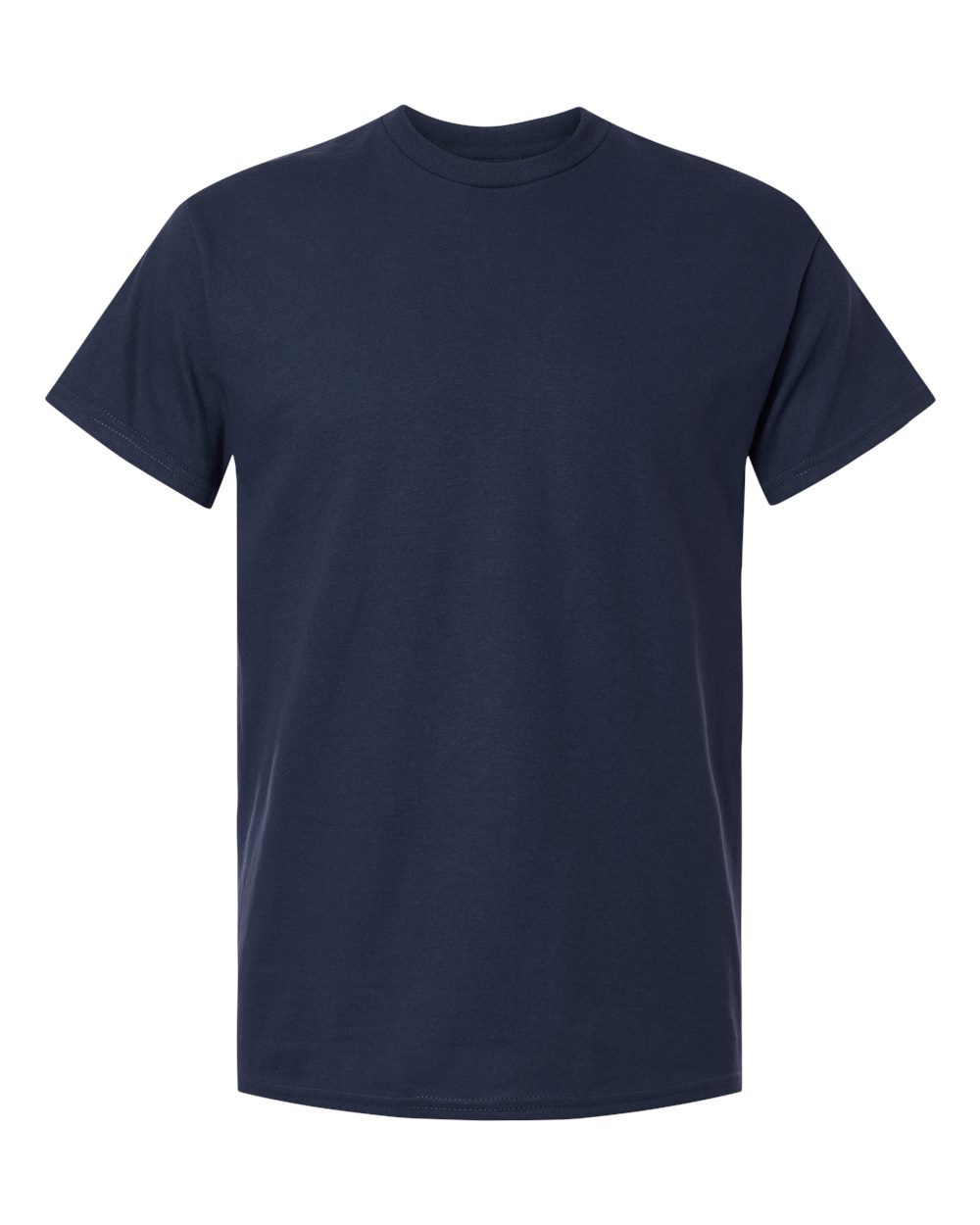 Gildan 5000 blank t-shirt in Navy, front view