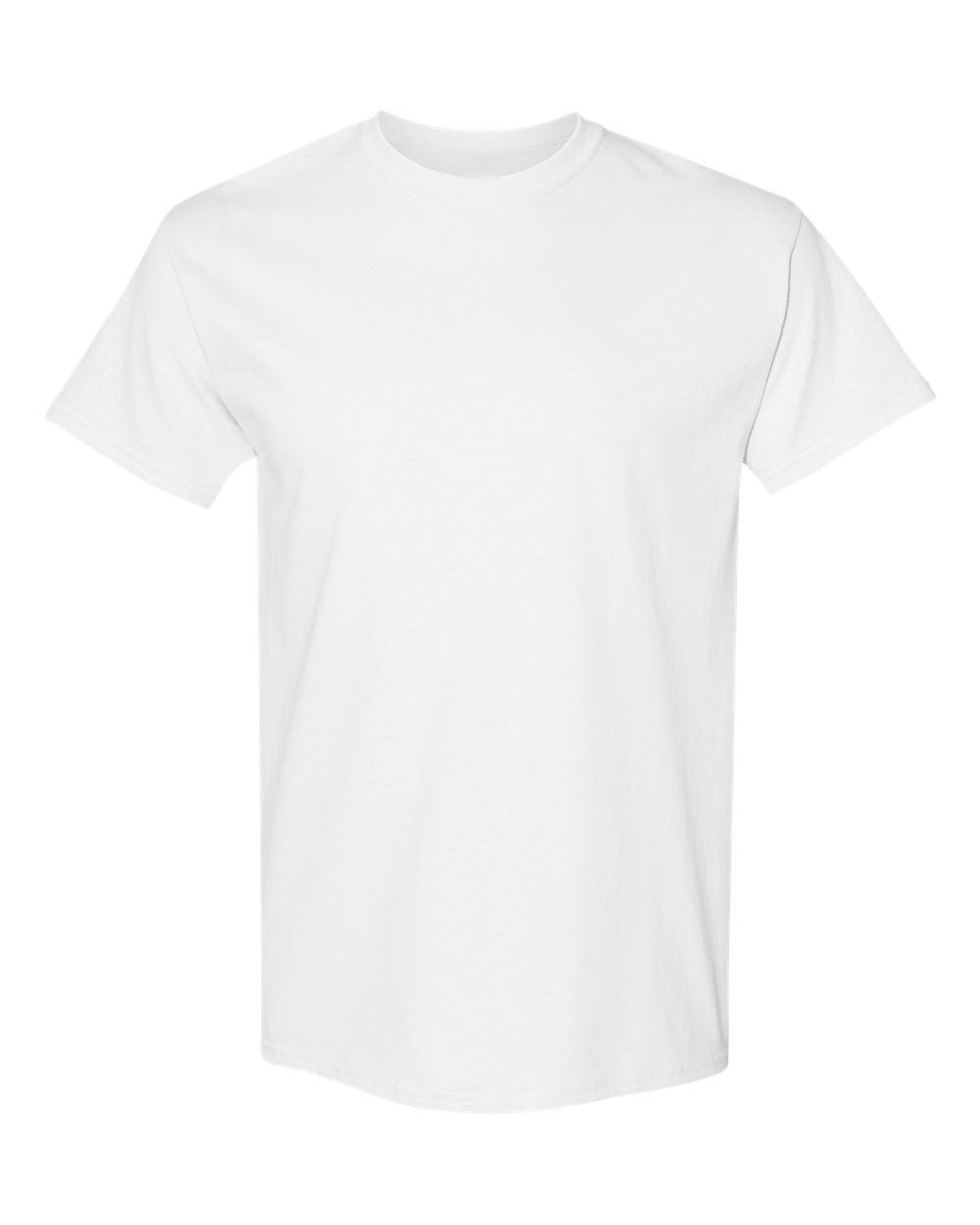 Gildan 5000 blank t-shirt in White, front view
