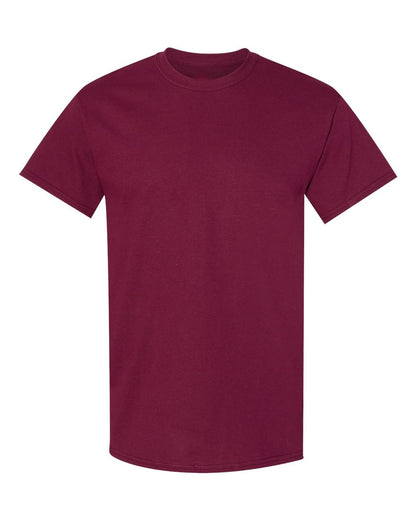 Gildan 5000B blank youth t-shirt in Maroon, front view