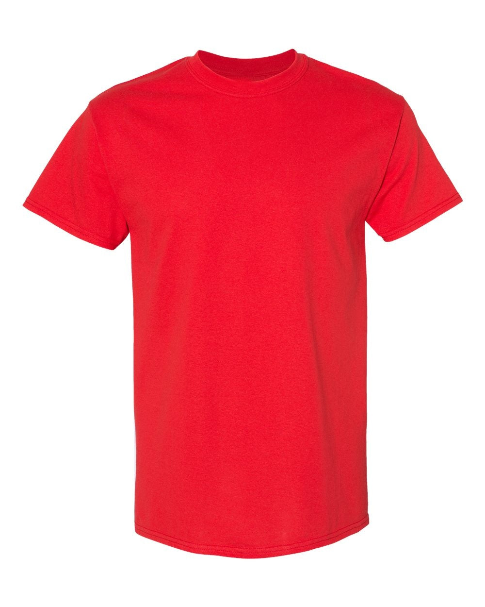 Gildan 5000B blank youth t-shirt in Red, front view