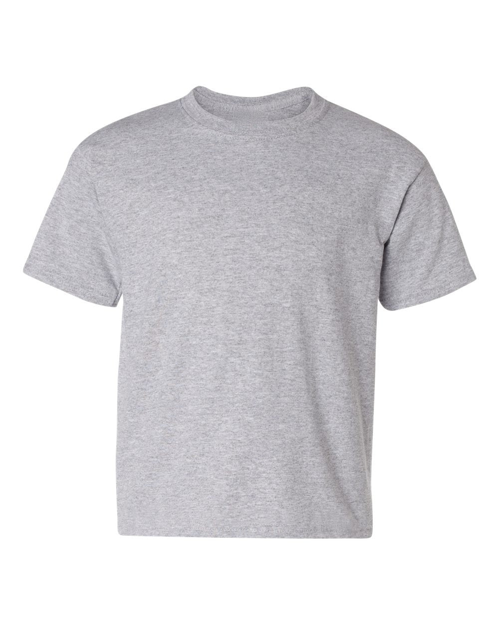 Gildan 5000B blank youth t-shirt in Sport Grey, front view