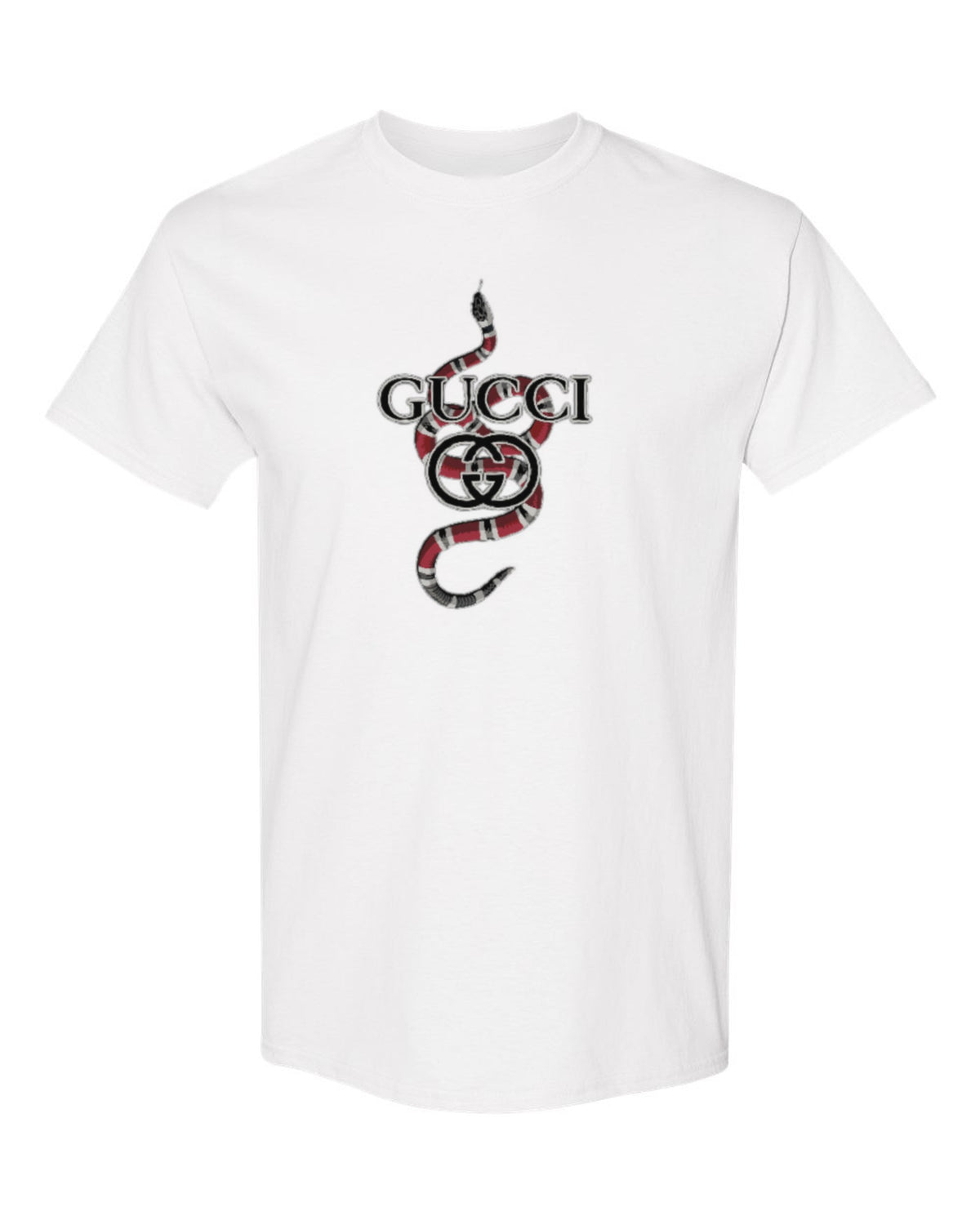 Gucci Snake Design — white t-shirt mockup