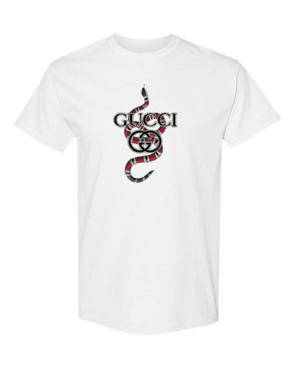 Gucci Snake Design — white t-shirt mockup