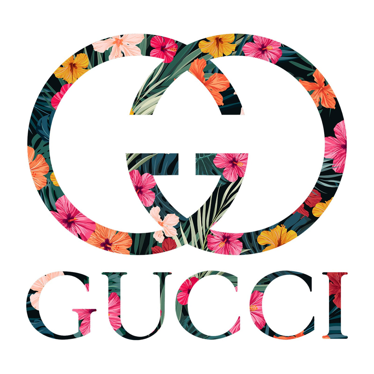 Gucci Floral Logo Design — design artwork