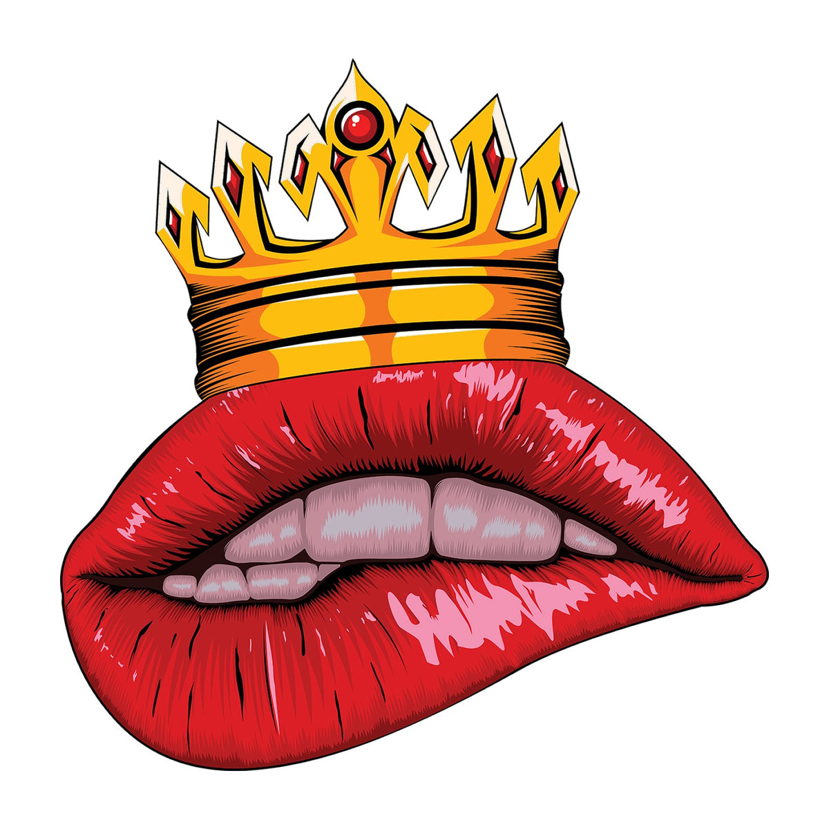 Crowned Lips Design — design artwork