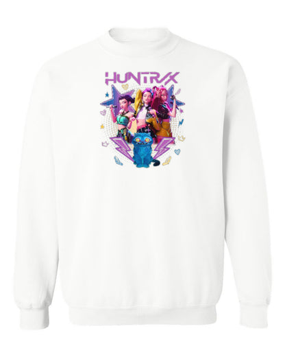 Huntrix K-Pop Design — white crewneck mockup