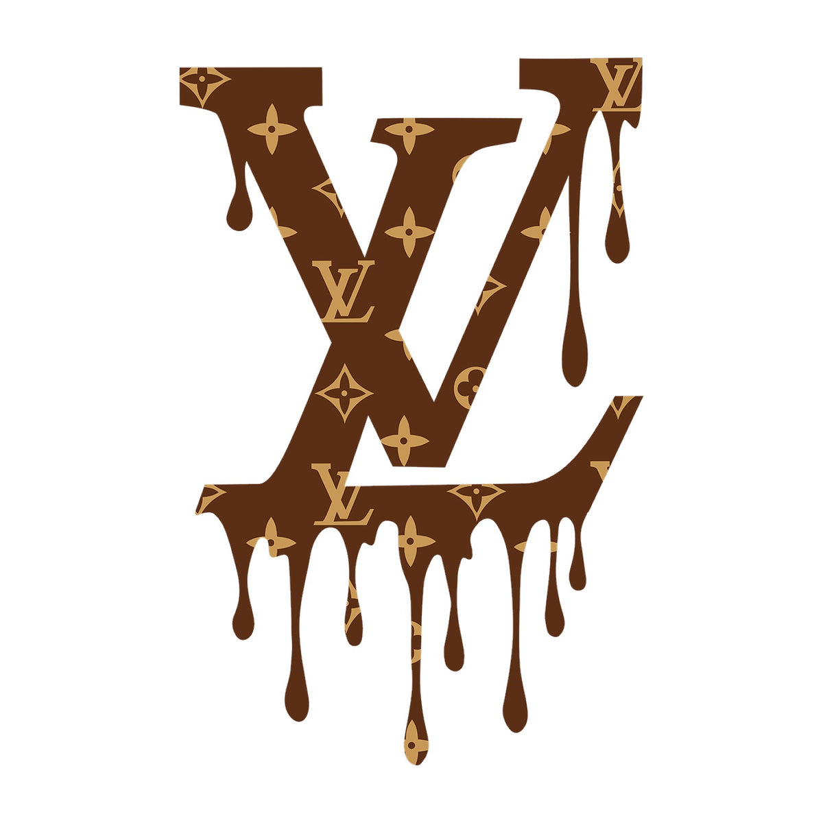 Louis Vuitton Drip Logo Design — design artwork