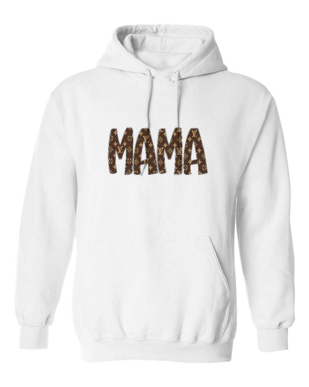 Louis Vuitton Mama Design — white hoodie mockup