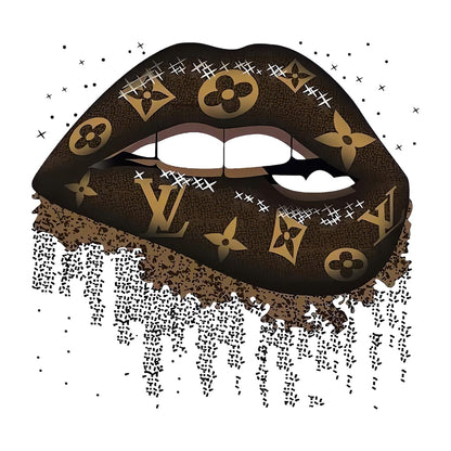 Louis Vuitton Drip Lips Design — design artwork