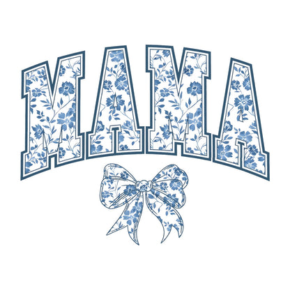 Blue Floral Mama Design — design artwork