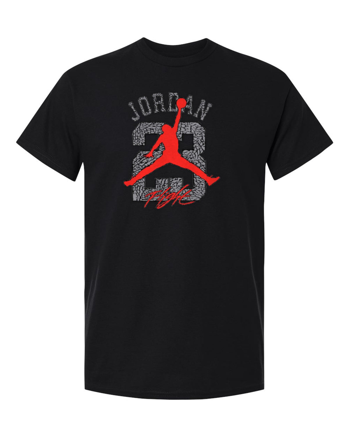 Jordan 23 Flight Design — black t-shirt mockup