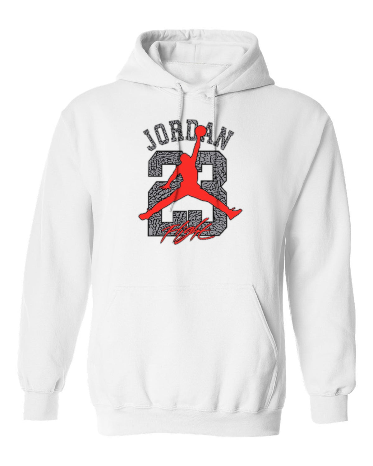 Jordan 23 Flight Design — white hoodie mockup