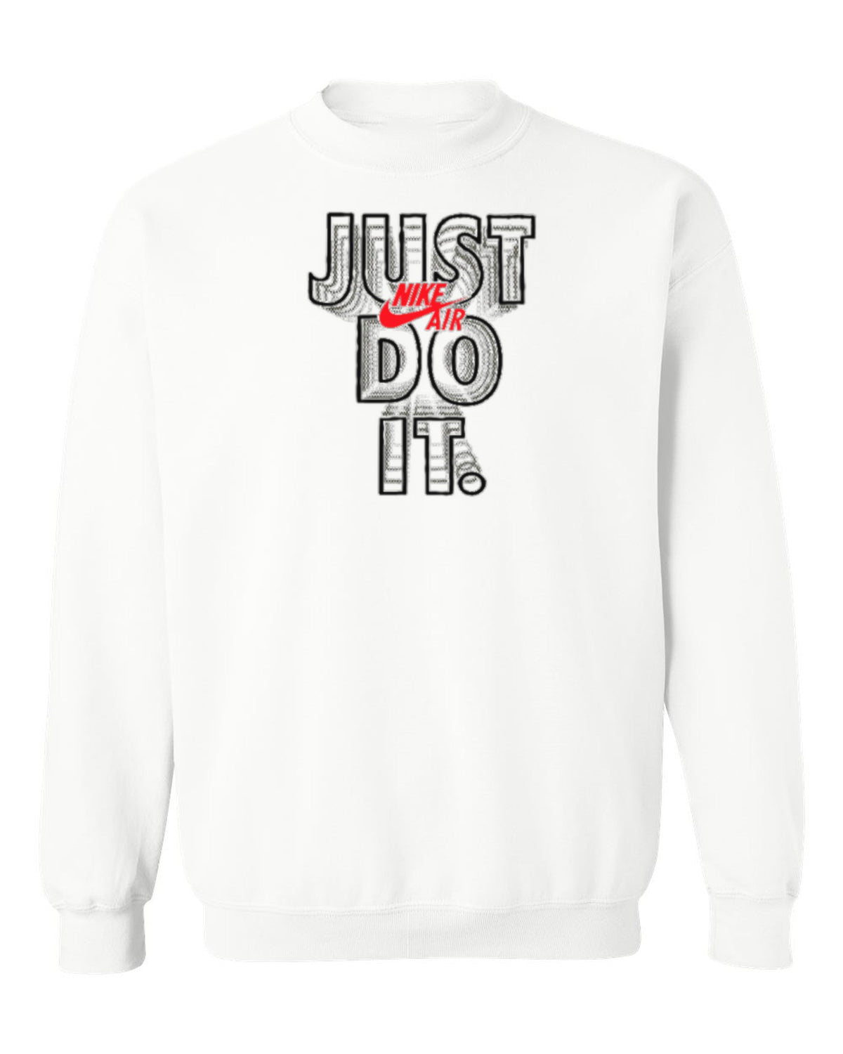 Nike Just Do It Design — white crewneck mockup