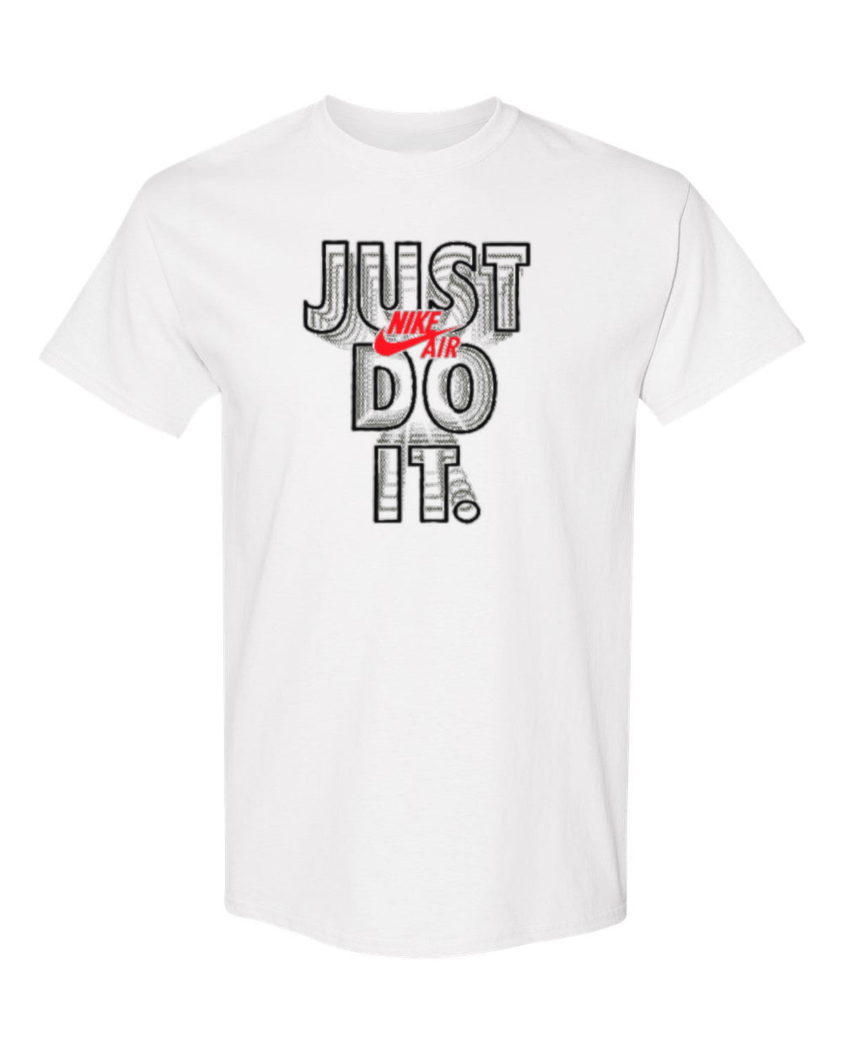 Nike Just Do It Design — white t-shirt mockup