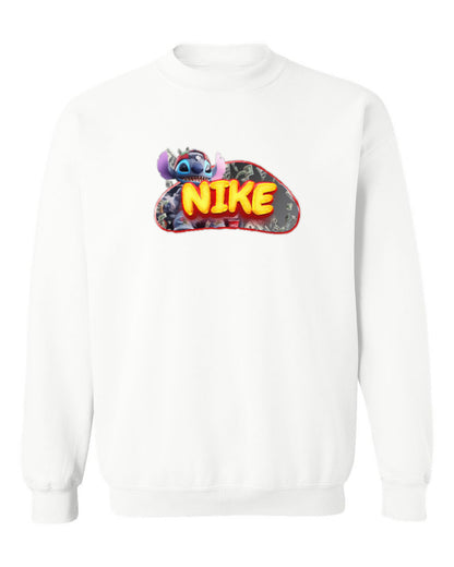 Nike Stitch Design — white crewneck mockup