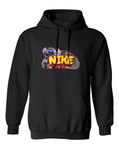 Nike Stitch Design — black hoodie mockup