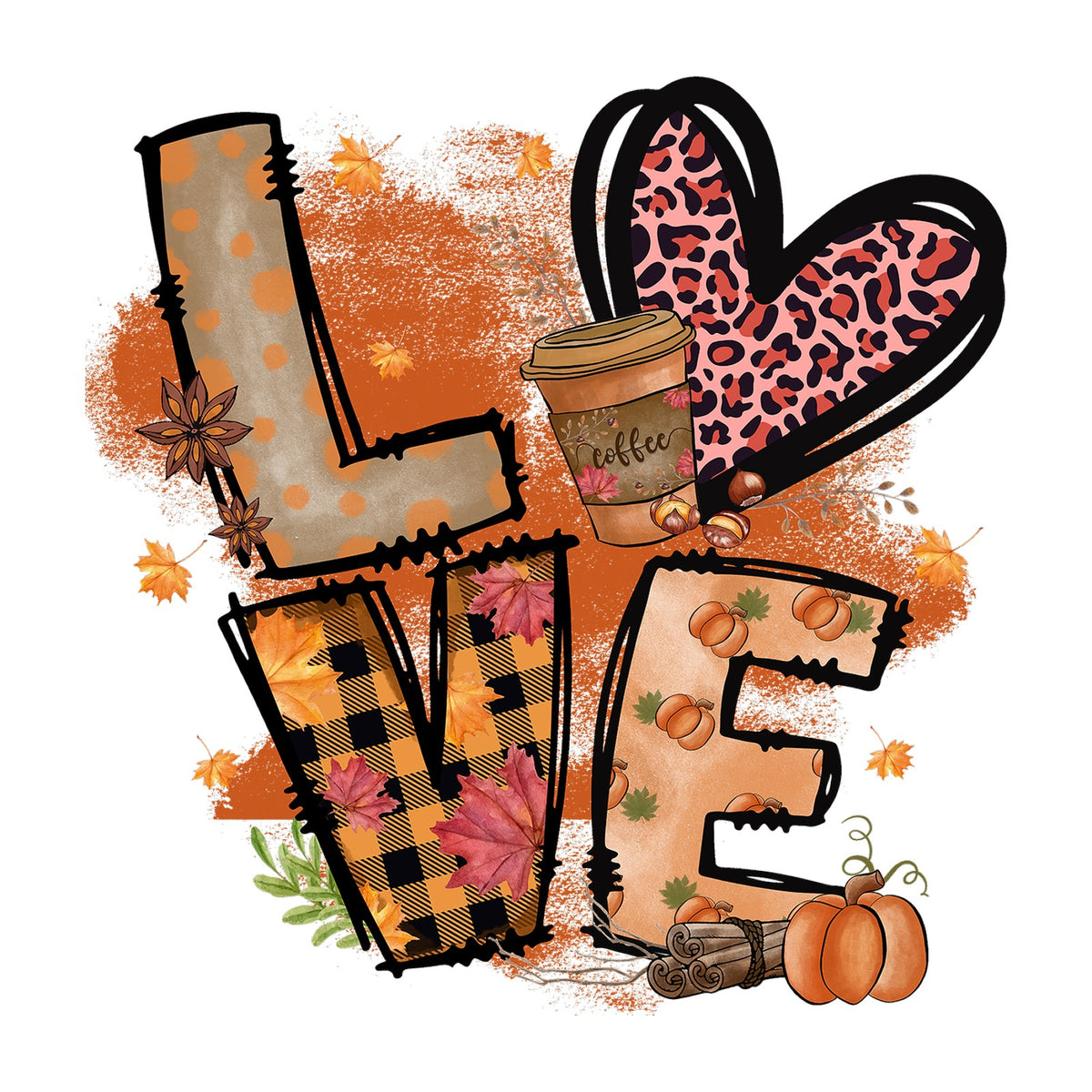 Autumn Love Design — design artwork