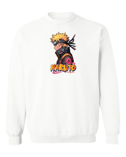 Naruto Anime Design — white crewneck mockup
