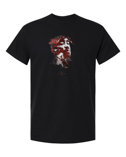 Tupac Thug Life Design — black t-shirt mockup