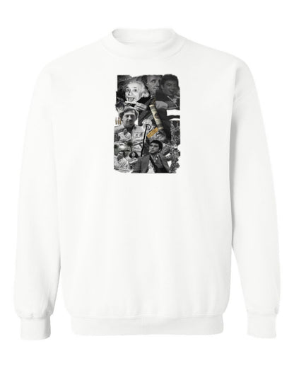 Scarface Collage Design — white crewneck mockup