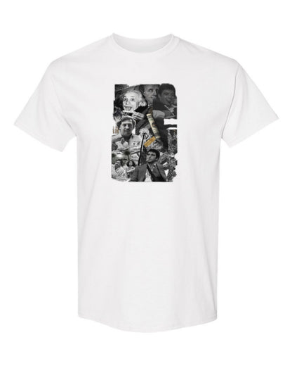 Scarface Collage Design — white t-shirt mockup