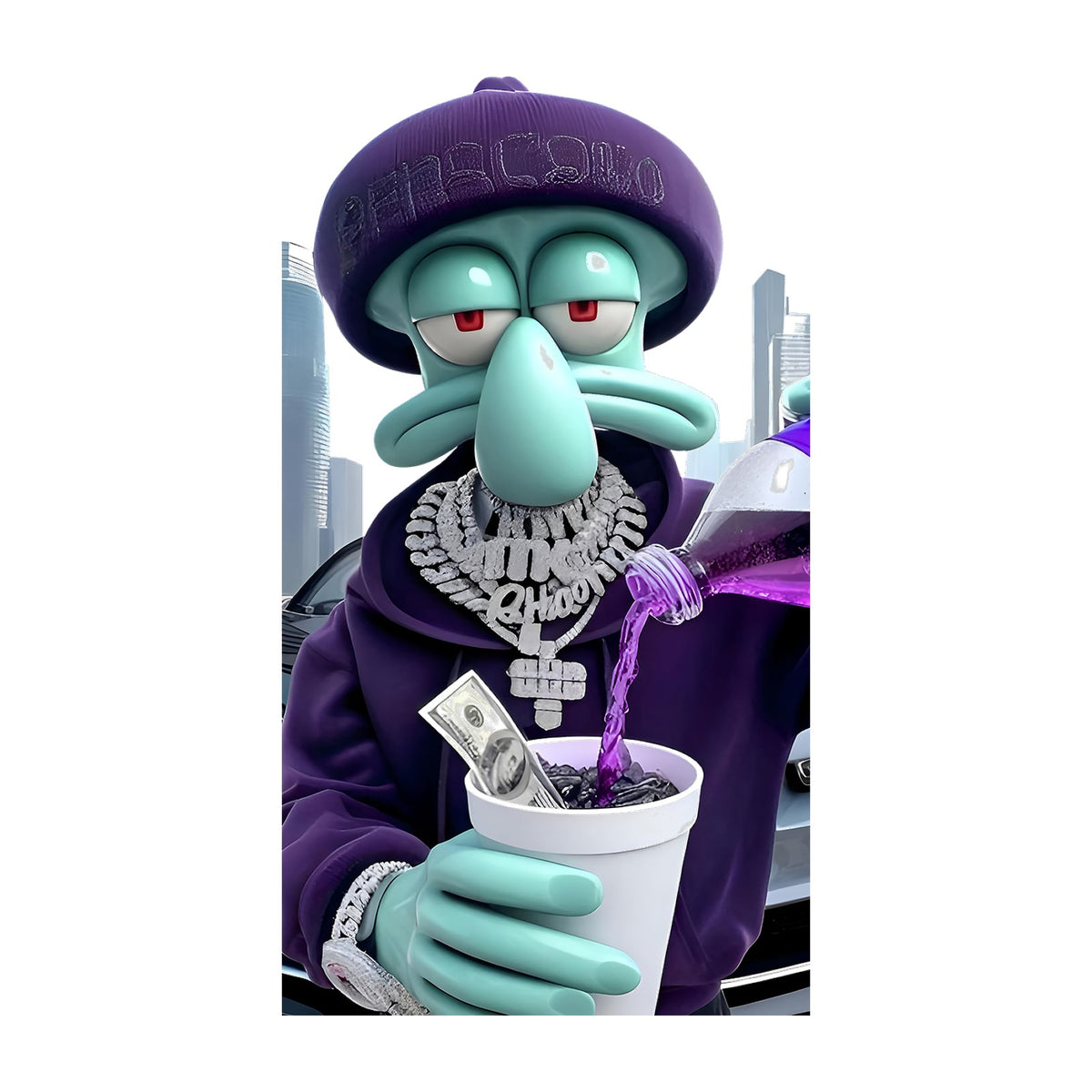 Squidward Drip Design — design artwork