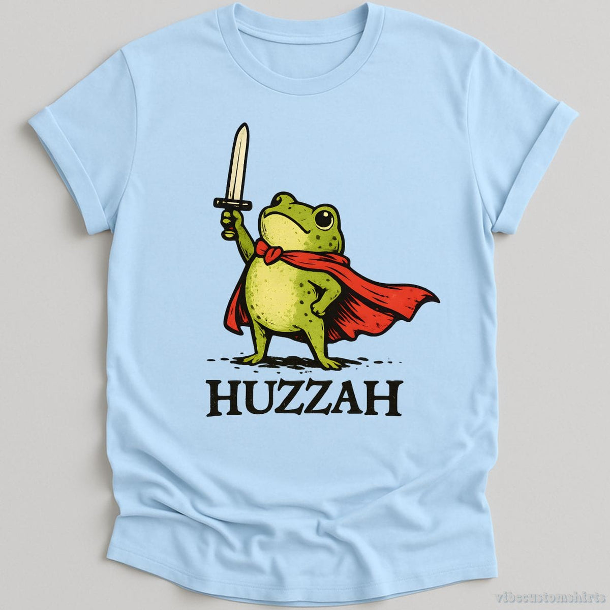 Huzzah Frog T-shirt graphic design — view 6