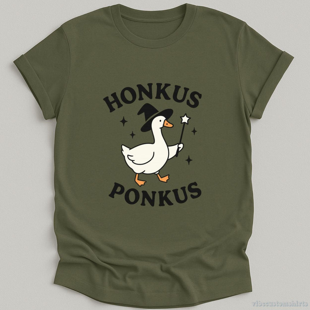 Honkus Ponkus Witch Goose Halloween T-shirt graphic design — view 4