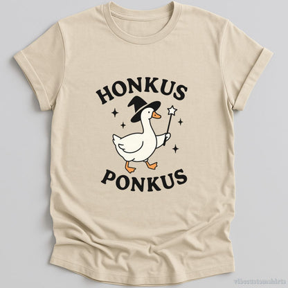 Honkus Ponkus Witch Goose Halloween T-shirt graphic design — view 1