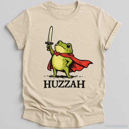 Huzzah Frog T-shirt graphic design — view 1